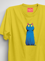 Load image into Gallery viewer, Moonlight Meow - New Yellow Unisex Printed T-Shirt