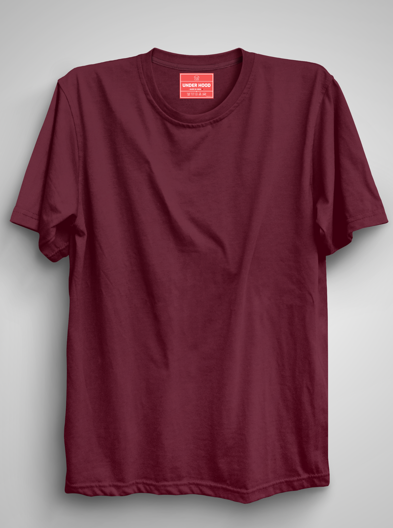 Solid Maroon Unisex T-Shirt