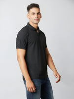 Load image into Gallery viewer, Black Polo T-shirt