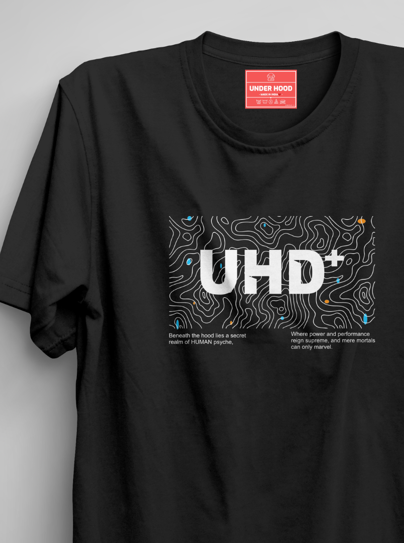 UHD Pattern - Black Unisex Printed T-Shirt