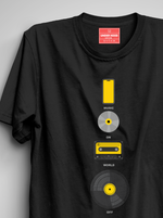 Load image into Gallery viewer, Mobile Off Music On - Black Unisex Printed T-Shirt