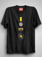 Load image into Gallery viewer, Mobile Off Music On - Black Unisex Printed T-Shirt