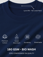 Load image into Gallery viewer, Be Kind - Navy Blue Unisex Printed T-Shirt