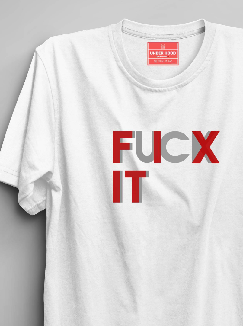 FIX IT - White Unisex Printed T-Shirt
