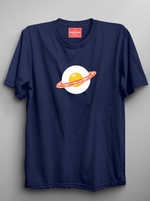 Load image into Gallery viewer, Bacon Rings - Navy Blue Unisex Printed T-Shirt