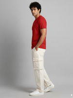 Load image into Gallery viewer, Perspective - Red Unisex Printed T-Shirt