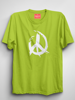 Load image into Gallery viewer, Peace - Neon Lime Unisex Printed T-Shirt