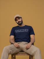 Load image into Gallery viewer, Space - Navy Blue Unisex Printed T-Shirt