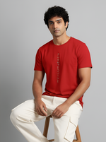 Load image into Gallery viewer, Perspective - Red Unisex Printed T-Shirt
