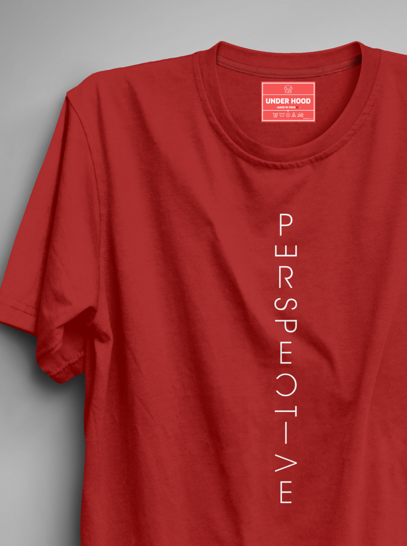Perspective - Red Unisex Printed T-Shirt