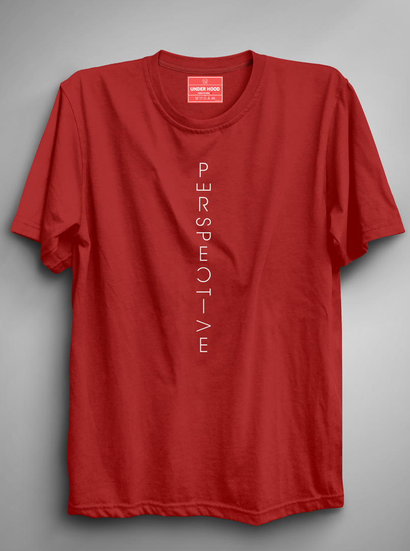 Perspective - Red Unisex Printed T-Shirt