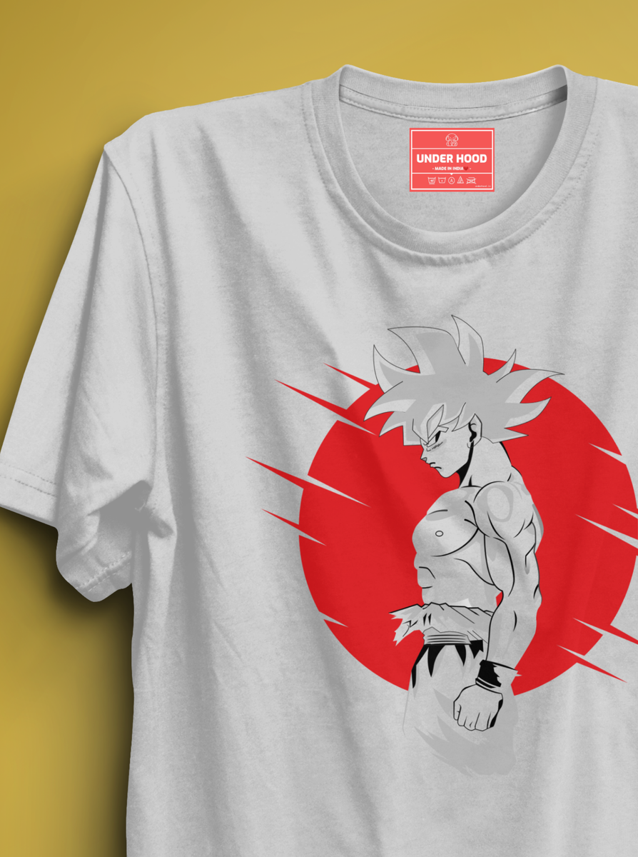 Dragon Ball White Unisex Printed T-Shirt – UnderHood
