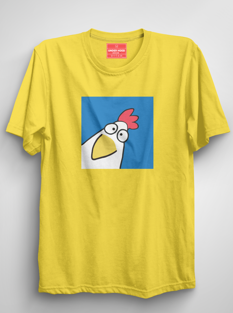 Chicken - New Yellow Unisex Printed T-Shirt