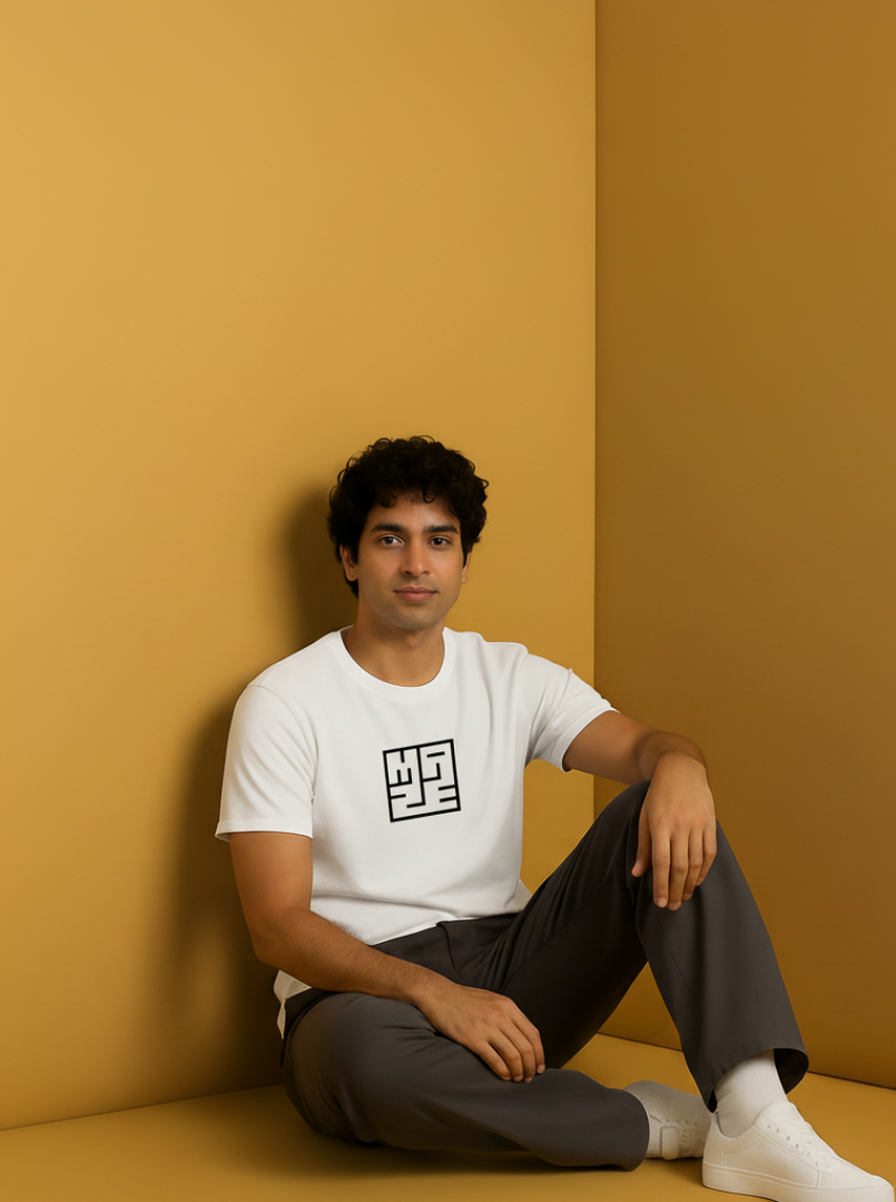 Maze Puzzle - White Unisex Printed T-Shirt