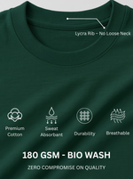 Load image into Gallery viewer, BULLET - Bottle Green Unisex Printed T-Shirt