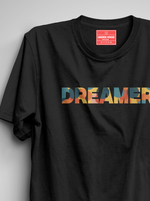 Load image into Gallery viewer, Dreamer   - Black Unisex Printed T-Shirt