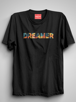 Load image into Gallery viewer, Dreamer   - Black Unisex Printed T-Shirt