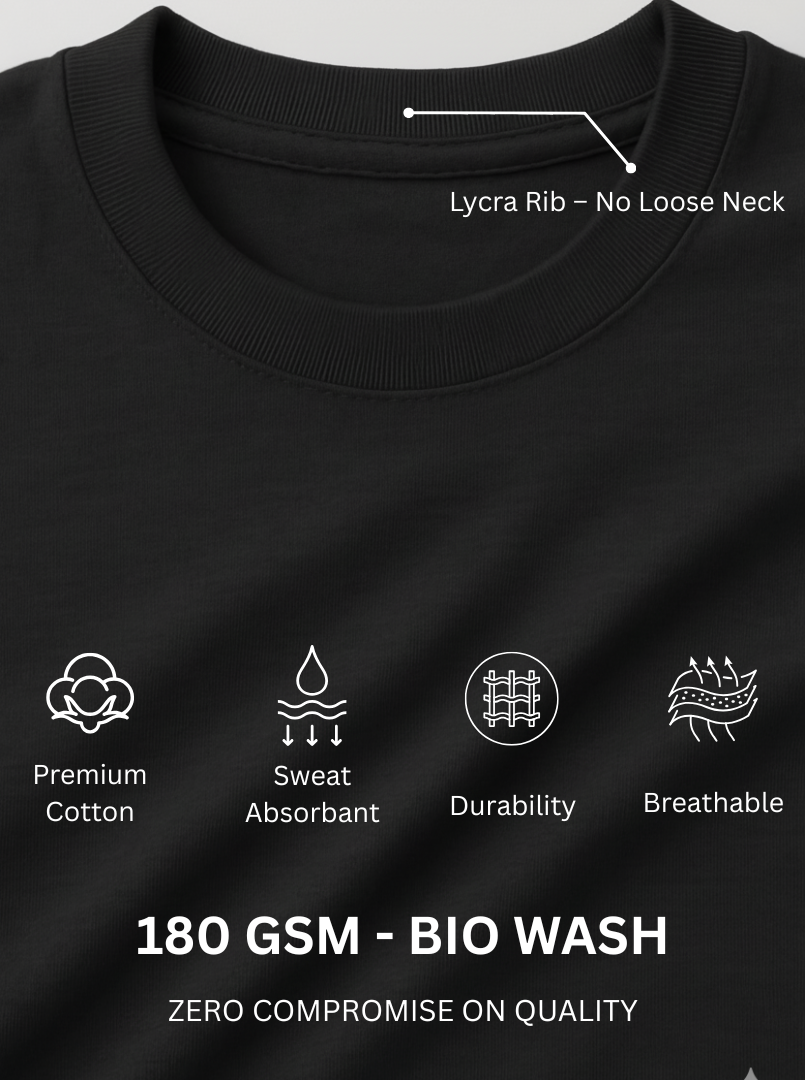UHD Pattern - Black Unisex Printed T-Shirt