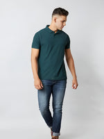 Load image into Gallery viewer, Pine Green Polo T-shirt