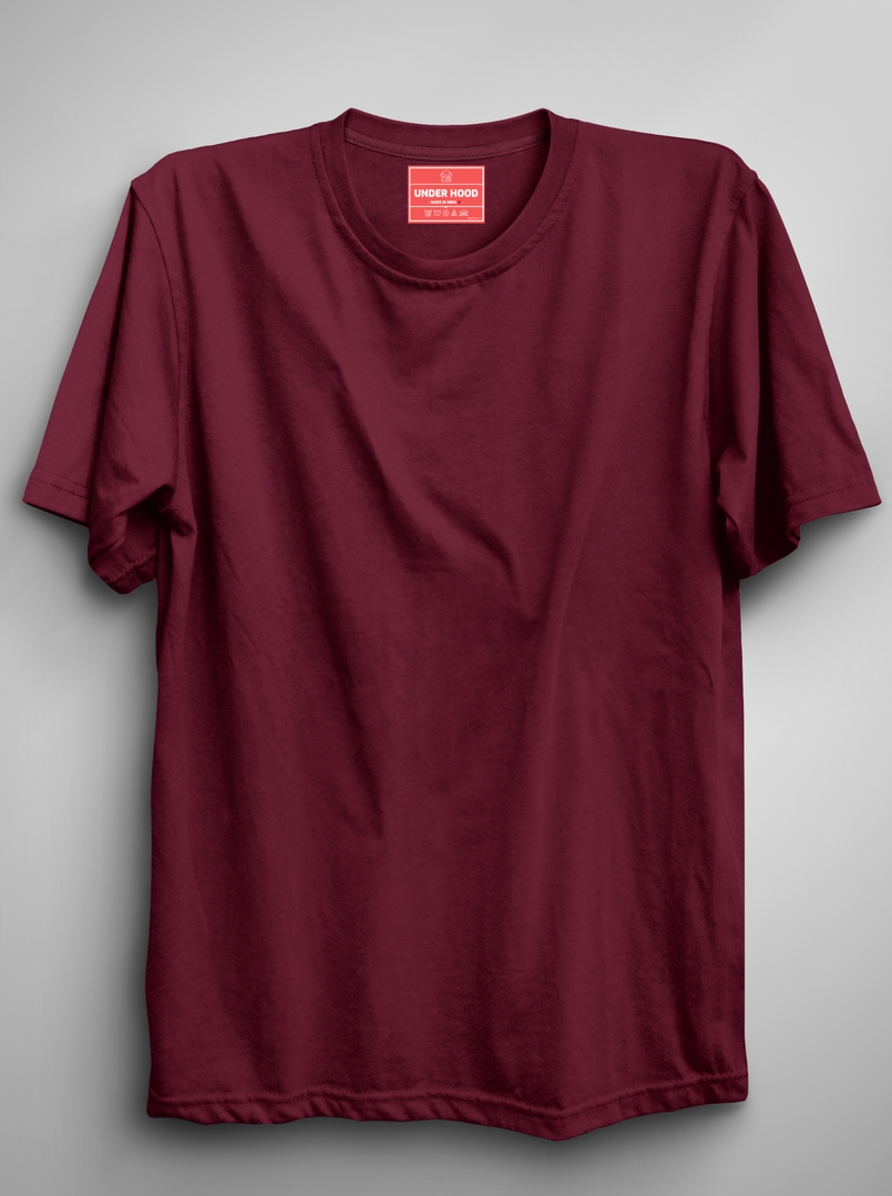 Solid Maroon Unisex T-Shirt