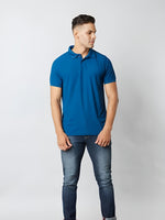 Load image into Gallery viewer, Rama Blue Polo T-shirt