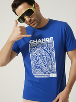 Load image into Gallery viewer, CHANGE - Royal Blue Unisex Printed T-Shirt