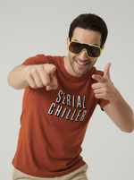 Load image into Gallery viewer, Serial Chiller - Burnt Orange Unisex Printed T-Shirt