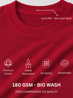 Load image into Gallery viewer, Perspective - Red Unisex Printed T-Shirt