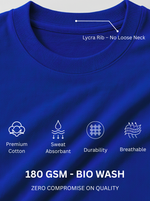 Load image into Gallery viewer, Never Mind - Royal Blue Unisex Printed T-Shirt