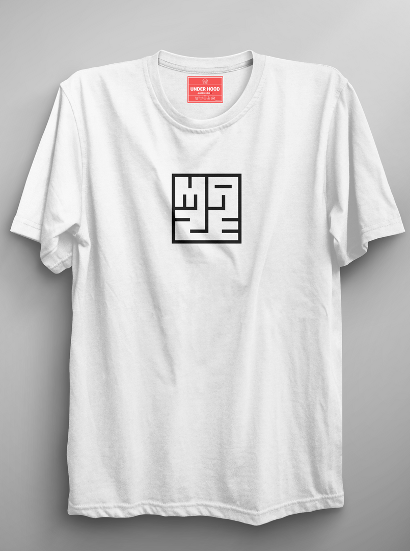 Maze Puzzle - White Unisex Printed T-Shirt