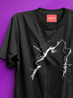 Load image into Gallery viewer, Howling Wolf  - Black Unisex Printed T-Shirt