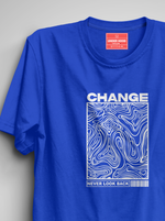 Load image into Gallery viewer, CHANGE - Royal Blue Unisex Printed T-Shirt