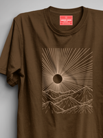 Load image into Gallery viewer, Sun Rise - Coffee Brown Unisex Printed T-Shirt