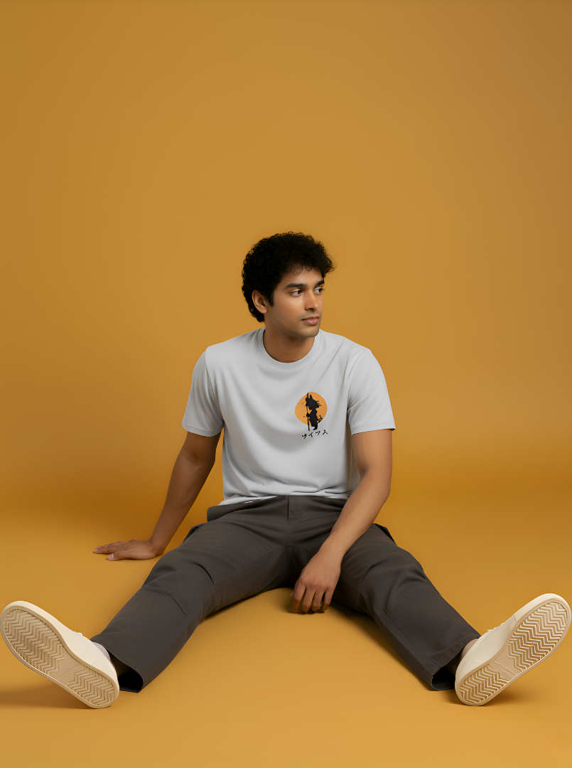 Dragon Ball Pocket  - White Unisex Printed T-Shirt