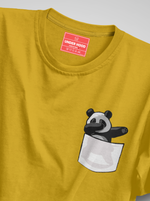Load image into Gallery viewer, Dabbing Panda - Mustard Unisex Printed T-Shirt