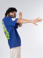 Load image into Gallery viewer, It's Okay – Royal Blue Unisex Oversized T Shirt