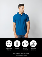 Load image into Gallery viewer, Rama Blue Polo T-shirt