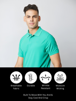 Load image into Gallery viewer, Emerald Green Polo T-shirt
