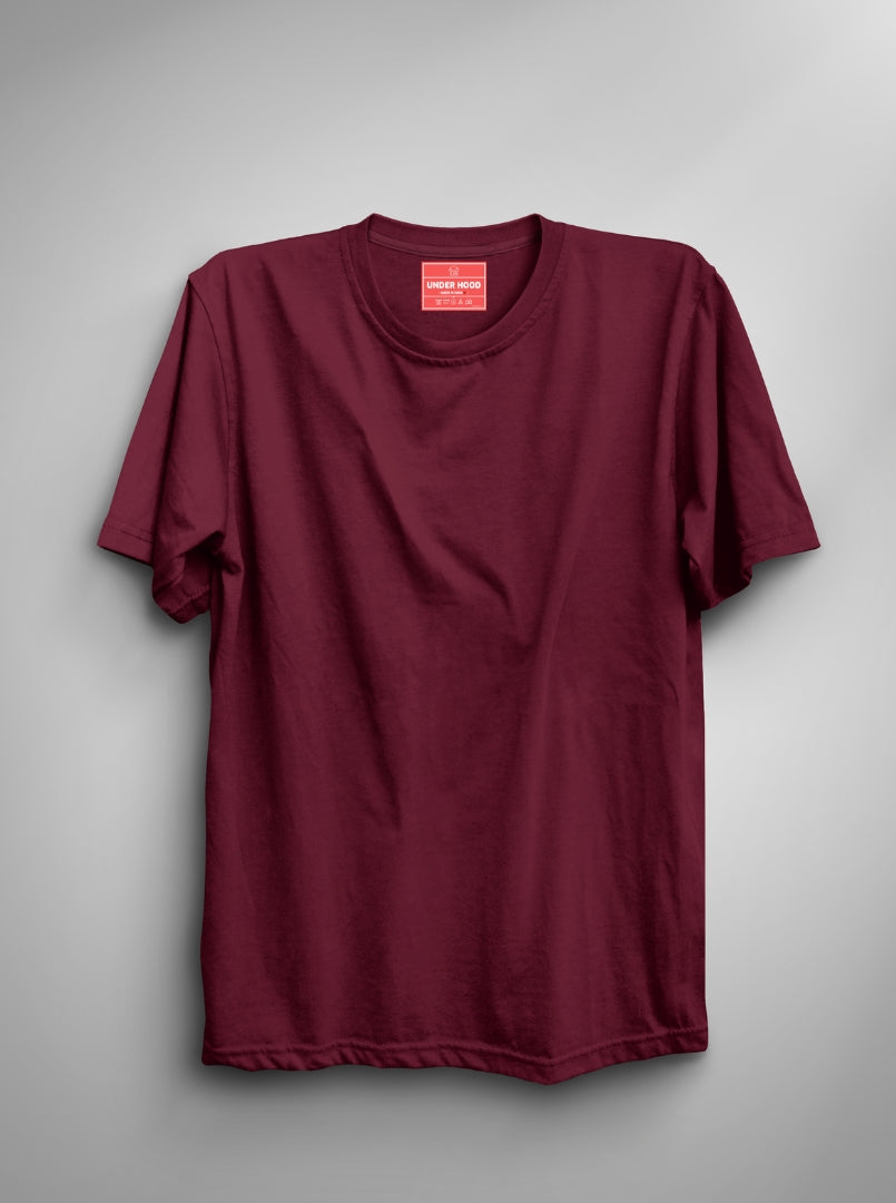 Solid Maroon Unisex T-Shirt