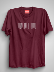 One of a Kind - Maroon Unisex Printed T-Shirt