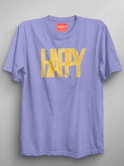 Happy - Blue Moon Unisex Printed T-Shirt
