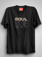 Soul - Black Unisex Printed T-Shirt