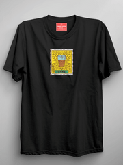 Chai Stamp - Black Unisex Printed T-Shirt
