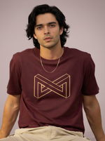Load image into Gallery viewer, Maze - Maroon Unisex Printed T-Shirt
