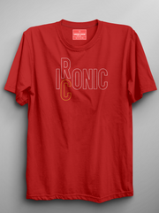 BE ICONIC - Red Unisex Printed T-Shirt