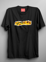 Load image into Gallery viewer, Sunburst Strip - Black Unisex Printed T-Shirt

