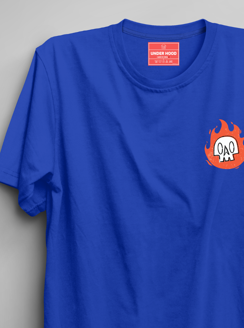 Hothead - Royal Blue Unisex Printed T-Shirt