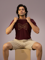 Load image into Gallery viewer, Maze - Maroon Unisex Printed T-Shirt
