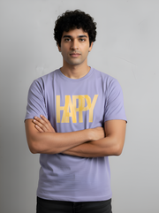 Happy - Blue Moon Unisex Printed T-Shirt