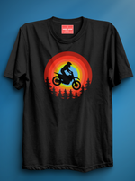 Load image into Gallery viewer, Rider Adventure  - Black Unisex Printed T-Shirt
